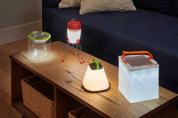 4 lanternes de camping innovantes et lumières d'urgence