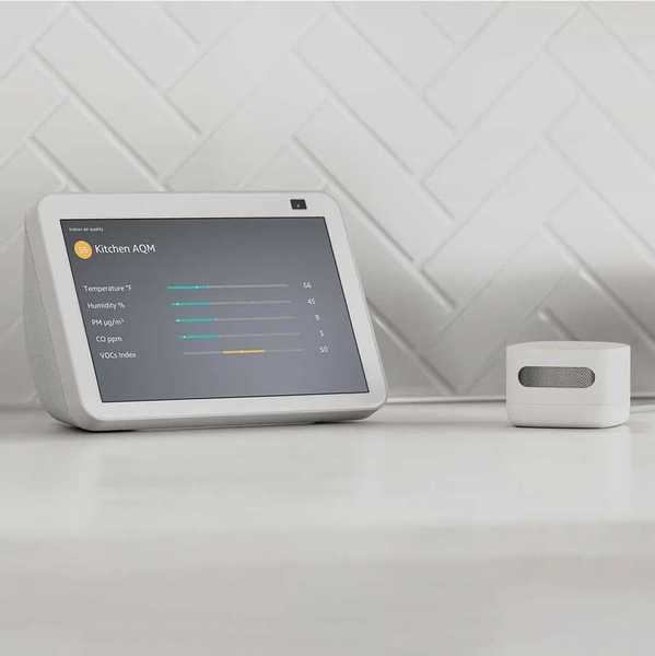 Auditoría Smart Air Monitor de Amazon Compatible Alexa Calidad del aire interior y está a la venta