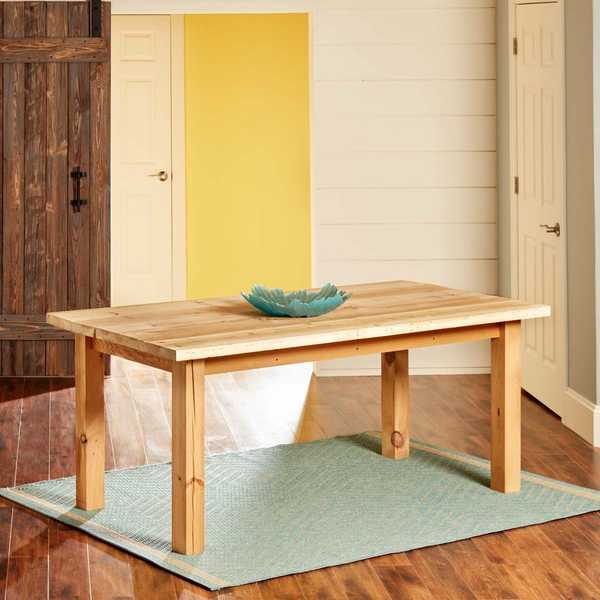 Bauen Sie einen einfachen zurückgewonnenen Holztisch
