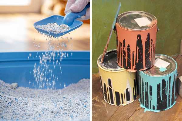 Pouvez-vous utiliser des litière pour chat pour vous débarrasser des vieilles canettes de peinture?