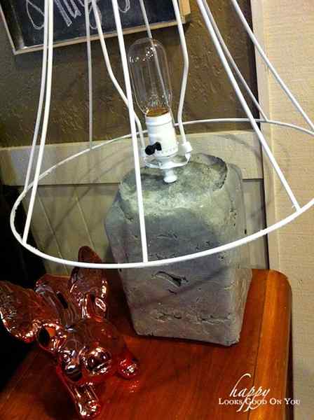 DIY betonowa lampa