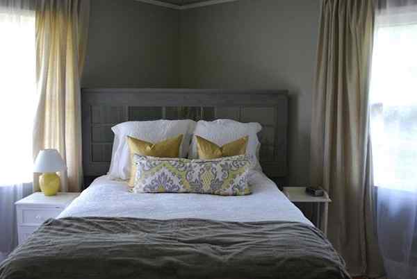 Headboard Pintu Diy Upcycled