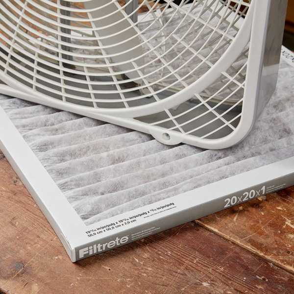 Filtro de polvo de bricolaje para el ventilador de su taller