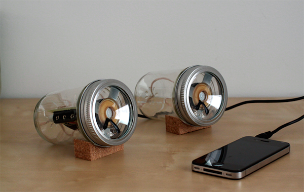 Set Speaker Jar Mason Diy