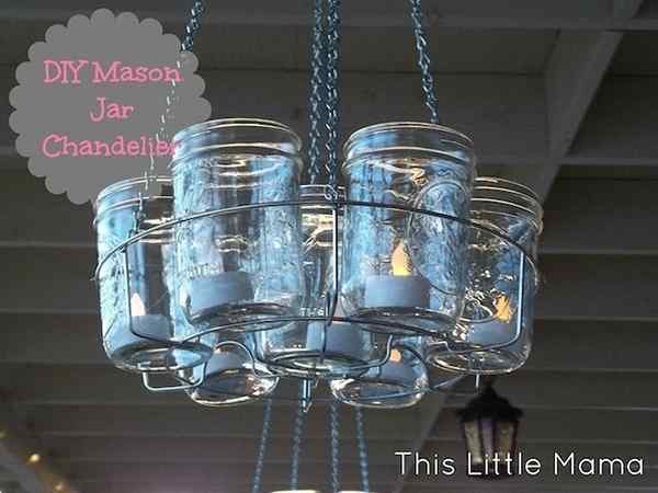 Lustre de DIY ao ar livre