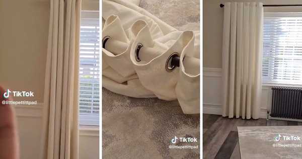 Comment espacer parfaitement vos rideaux à l'aide de rouleaux de papier hygiénique