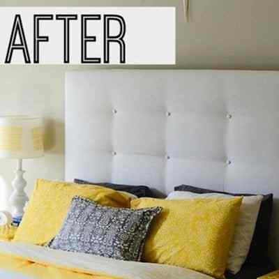 IKEA Headboard mendapat makeover DIY