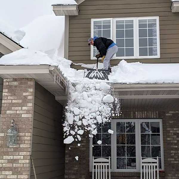 É muita neve no telhado um problema?