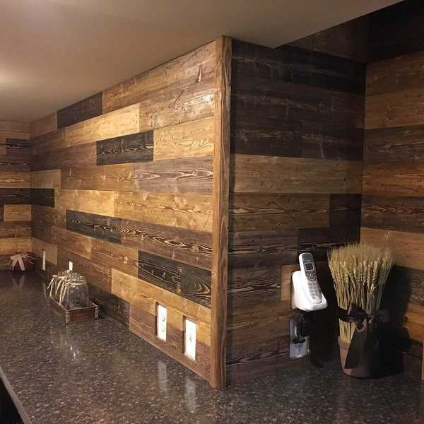 Projeto de leitor Projeto Diy Pine Accent Wall