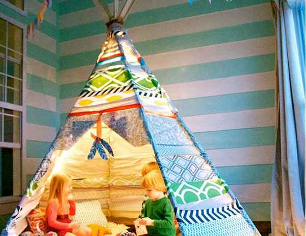 Projek Hujung Minggu 5 Teepees DIY untuk Di dalam dan Di Luar