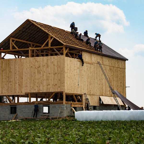 O que é Amish Barn Raising?