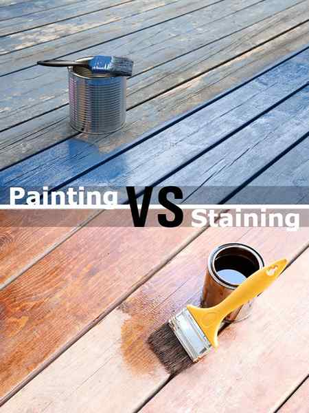 Qual é a diferença? Pintura vs. Manchando o baralho