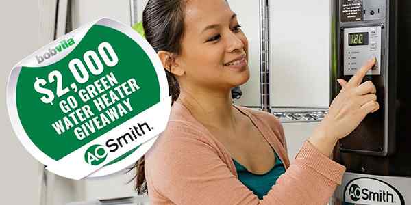 Hadiah pemanas air Go Green Bob Vila dengan a $ 2.000 dengan a. HAI. Smith