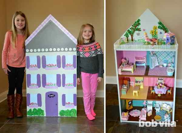 DIY Kids transforme une bibliothèque en maison de poupée