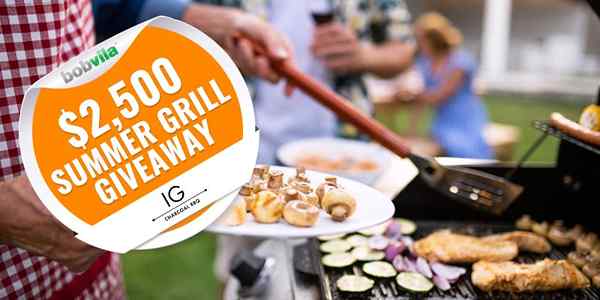 Ingrese el sorteo de Summer Grill de Bob Vila con IG Charcoal BBQ hoy!