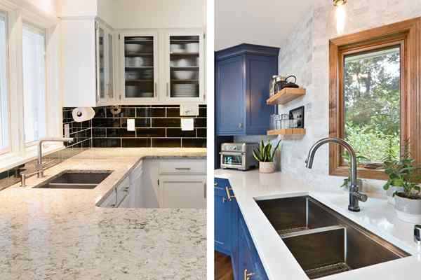 CORIAN vs. Bancadas de quartzo Qual é a diferença entre esses materiais populares?