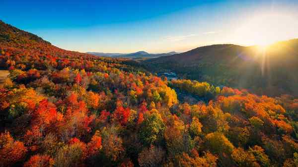 Mapa de follaje de otoño de 2022 cuando los colores de otoño máximo te alcanzarán