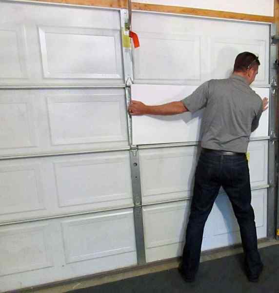 Então, você quer ... isolar uma porta de garagem