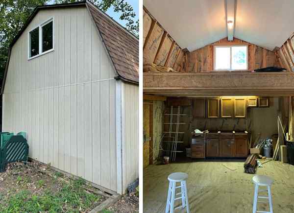 La maison qui n'était presque pas à cause du hangar qui est sur le point d'être