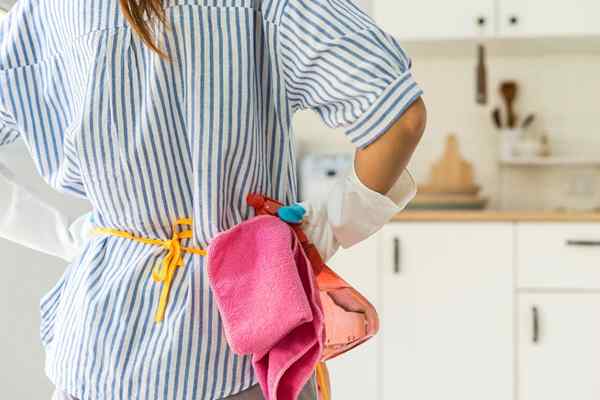 Os prós e o que não podem limpar armários de cozinha